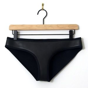 Triangl Black Neoprene Bikini Bottom